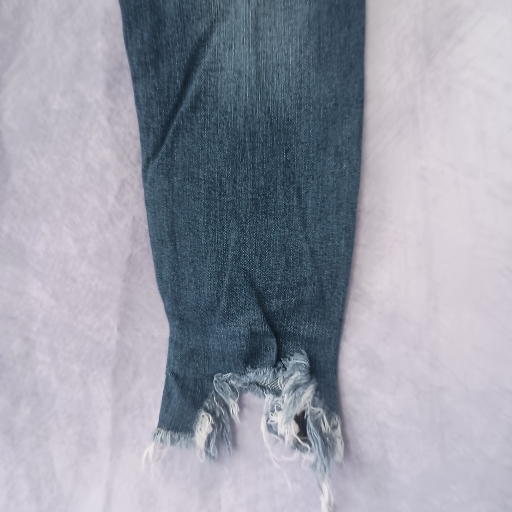 Fashion Nova Distressed Raw Waist Skinny Jeans - Picture 6 of 7